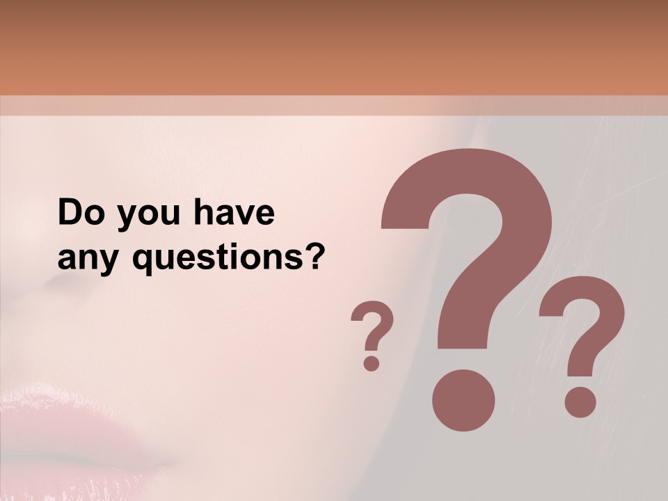 Care Half Caucasian PowerPoint Template