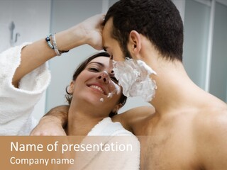 Beautiful Lather Man PowerPoint Template