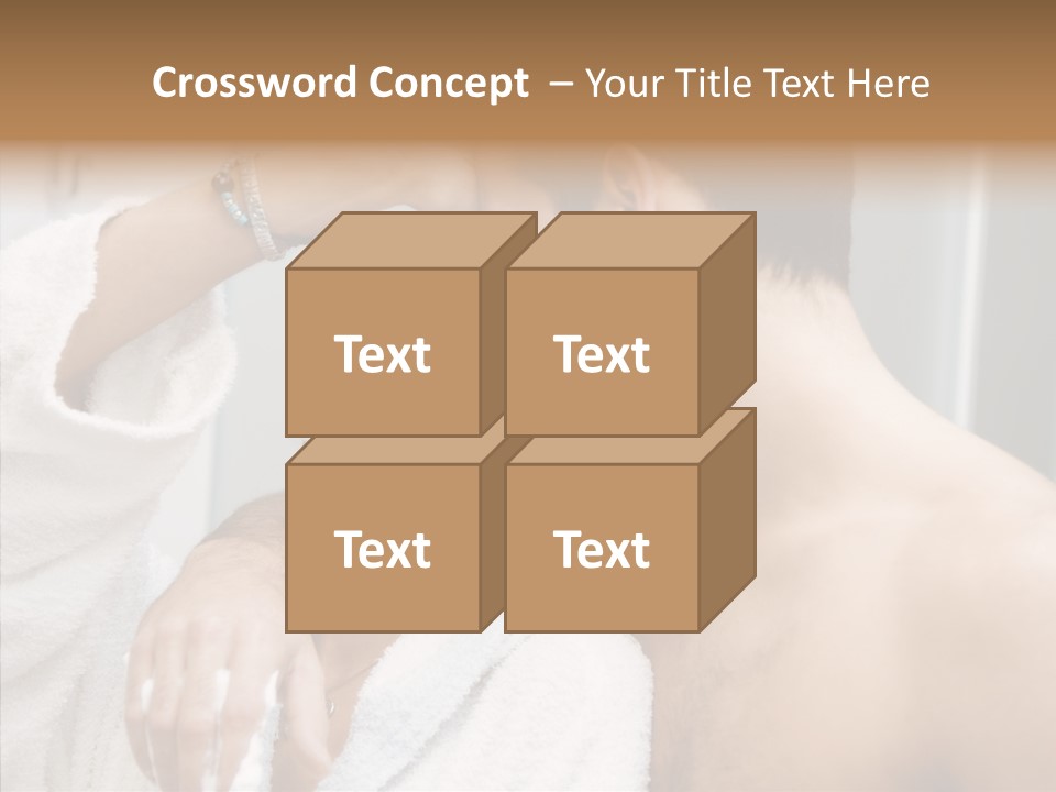 Beautiful Lather Man PowerPoint Template