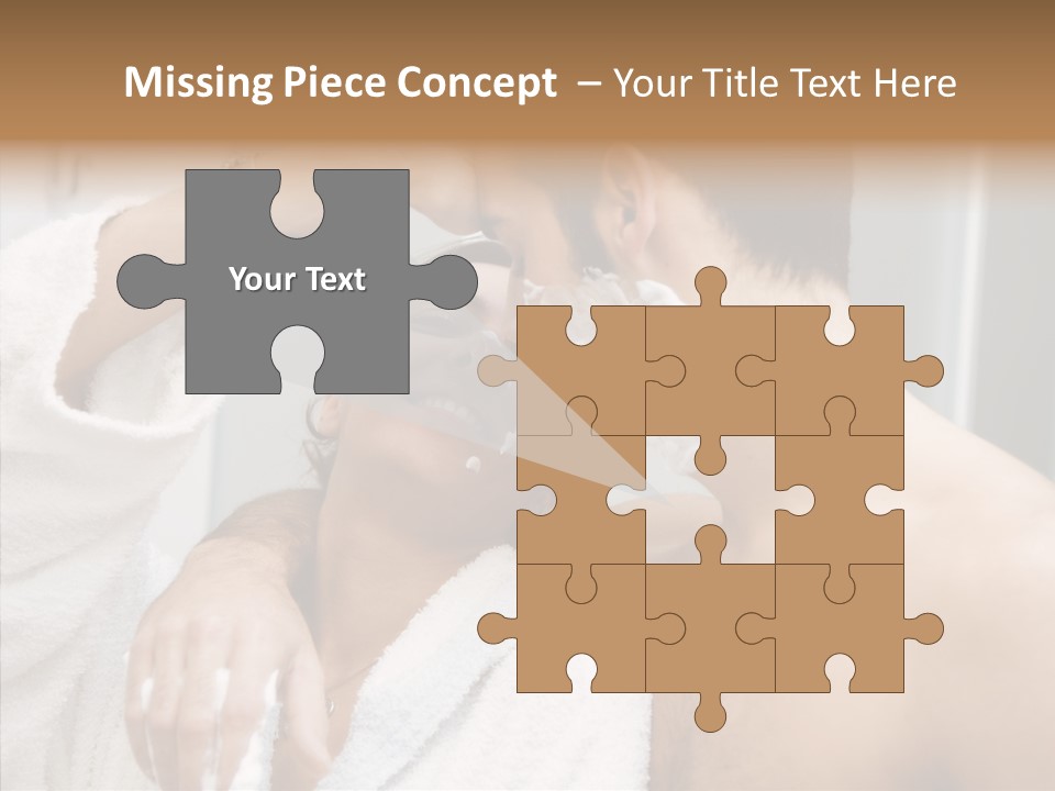 Beautiful Lather Man PowerPoint Template