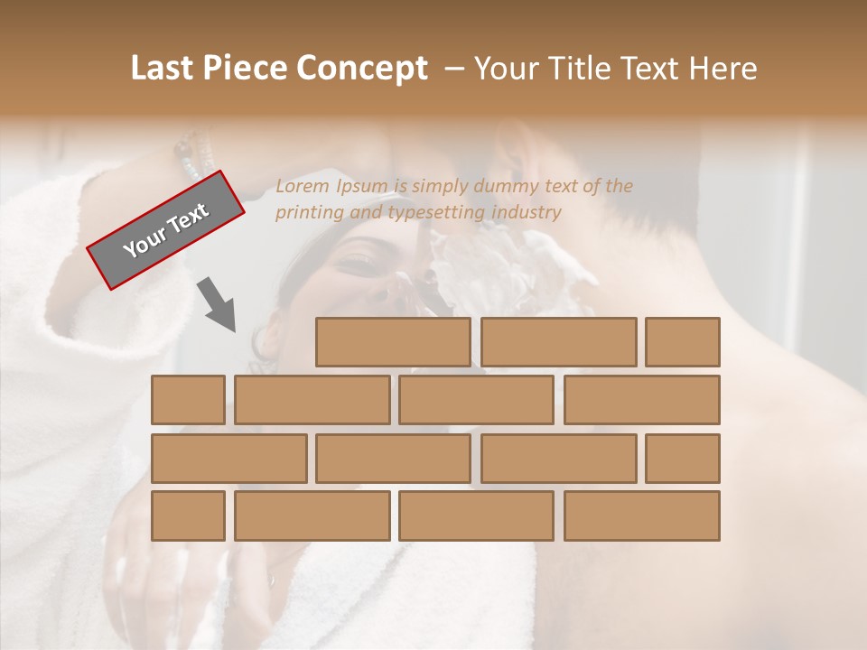 Beautiful Lather Man PowerPoint Template