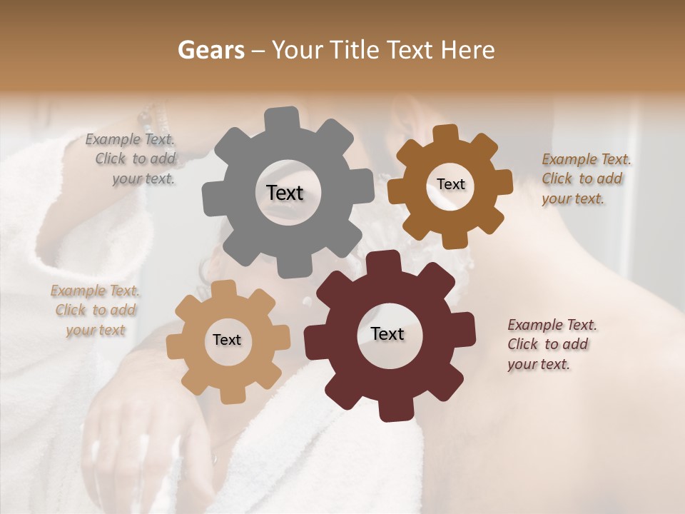 Beautiful Lather Man PowerPoint Template