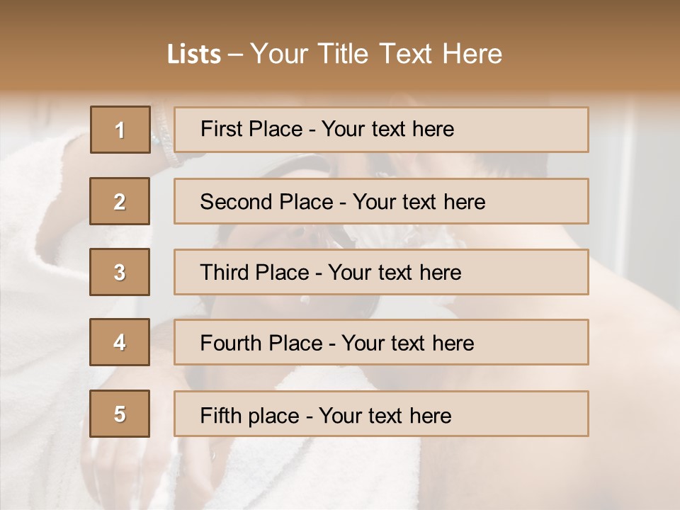 Beautiful Lather Man PowerPoint Template