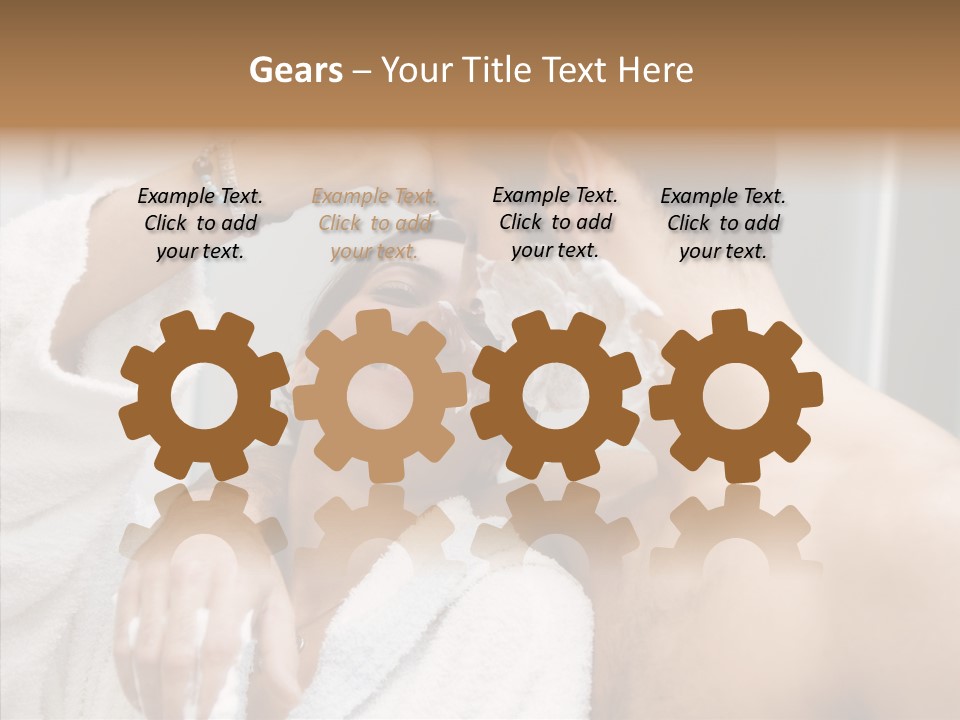 Beautiful Lather Man PowerPoint Template