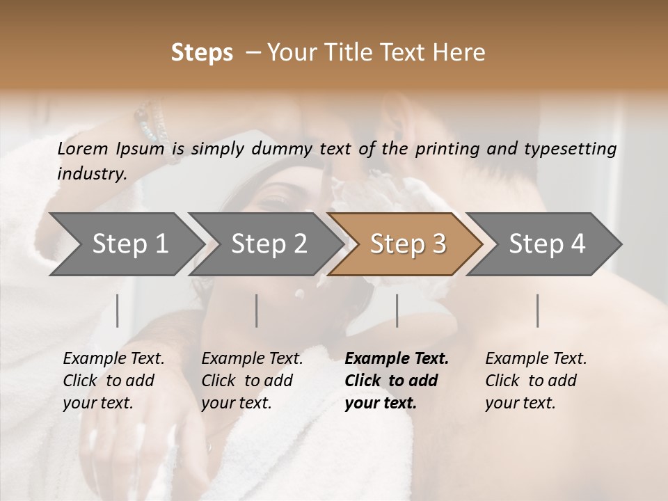 Beautiful Lather Man PowerPoint Template