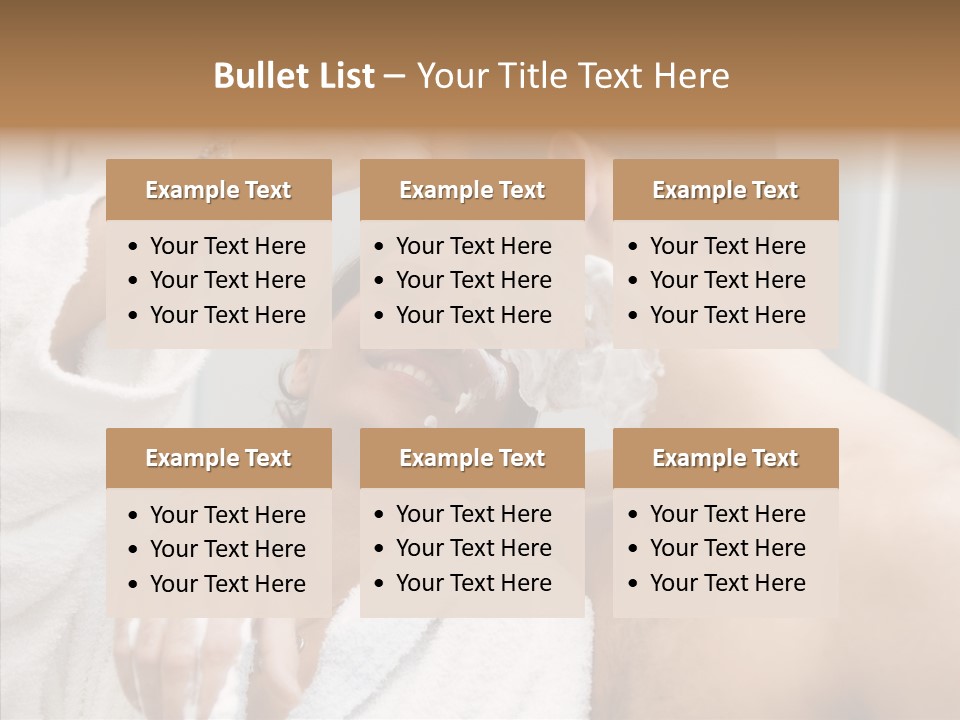 Beautiful Lather Man PowerPoint Template