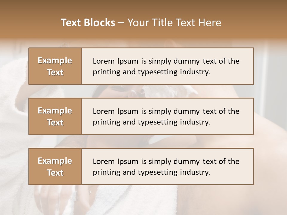 Beautiful Lather Man PowerPoint Template