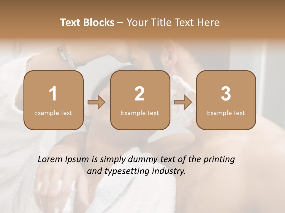 Beautiful Lather Man PowerPoint Template