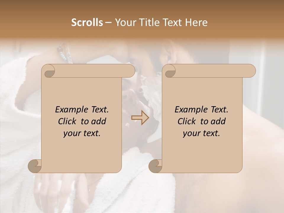 Beautiful Lather Man PowerPoint Template
