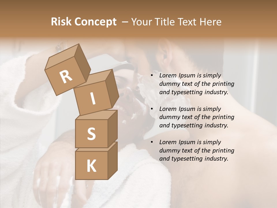 Beautiful Lather Man PowerPoint Template