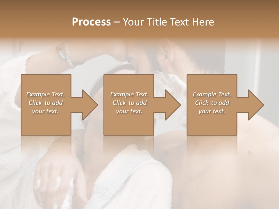 Beautiful Lather Man PowerPoint Template
