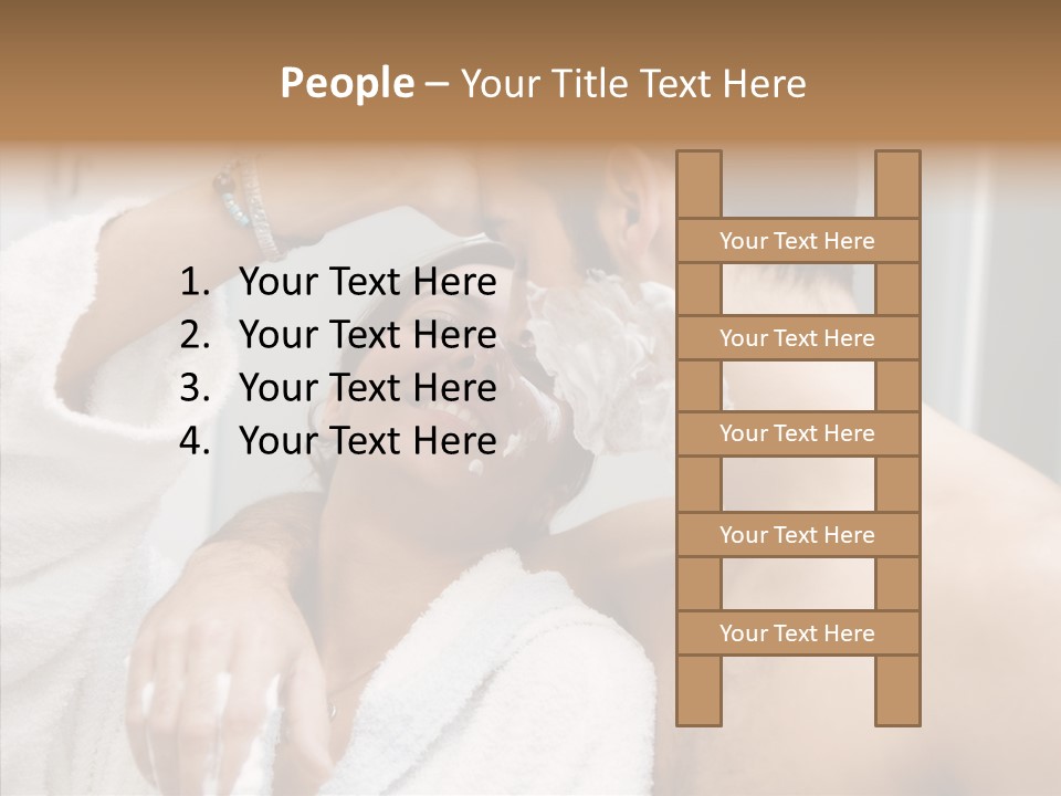 Beautiful Lather Man PowerPoint Template
