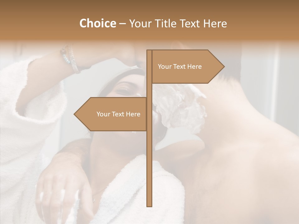 Beautiful Lather Man PowerPoint Template