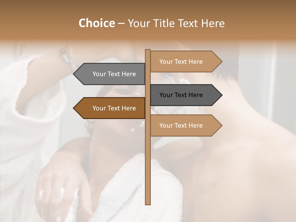 Beautiful Lather Man PowerPoint Template