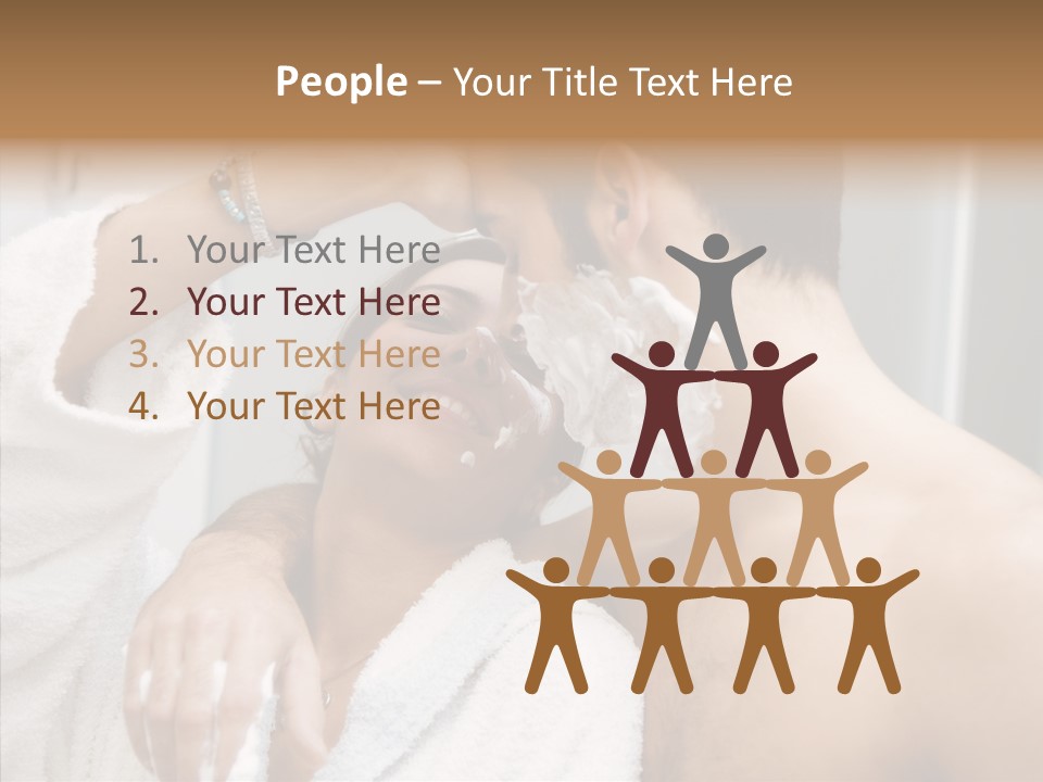 Beautiful Lather Man PowerPoint Template