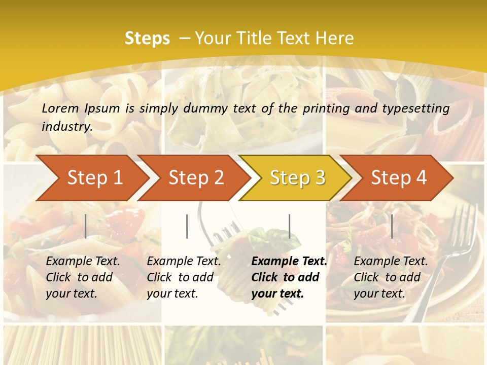 Pasta Meal Ingredient PowerPoint Template