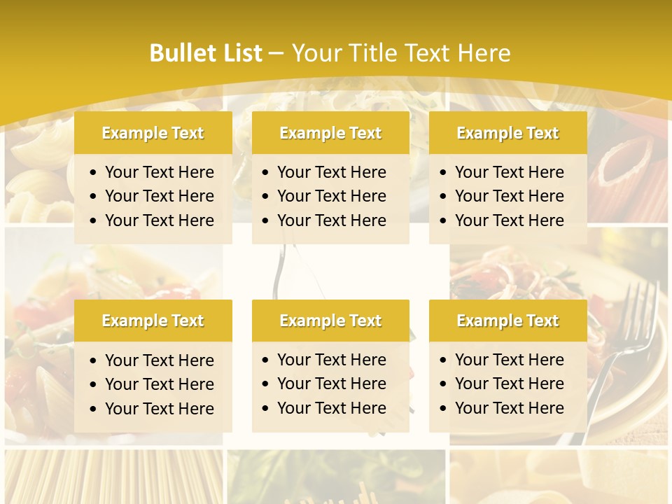 Pasta Meal Ingredient PowerPoint Template