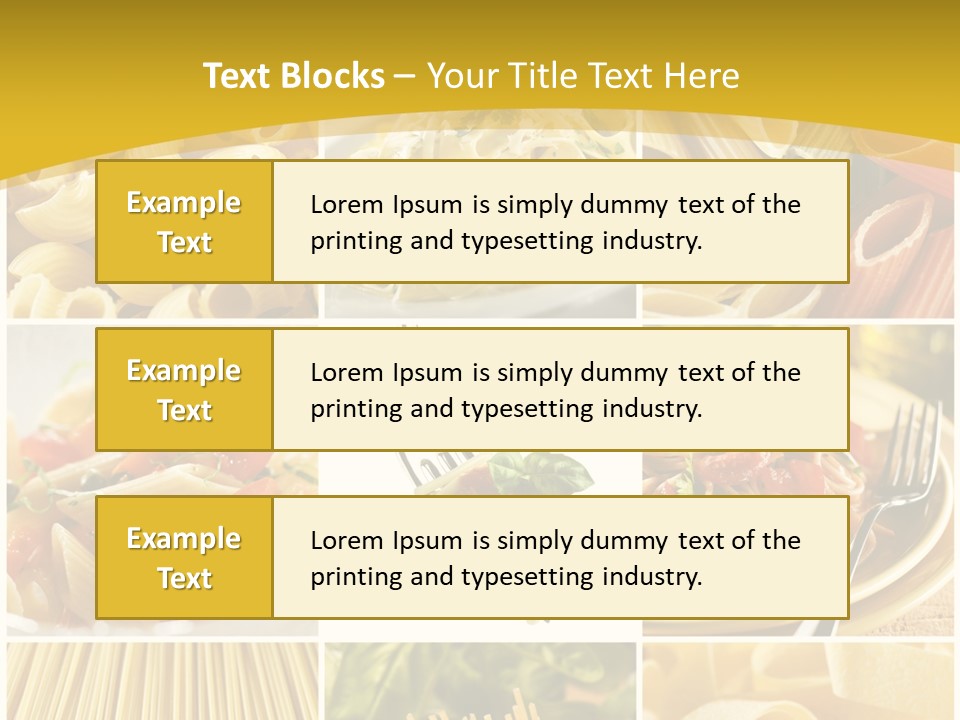 Pasta Meal Ingredient PowerPoint Template