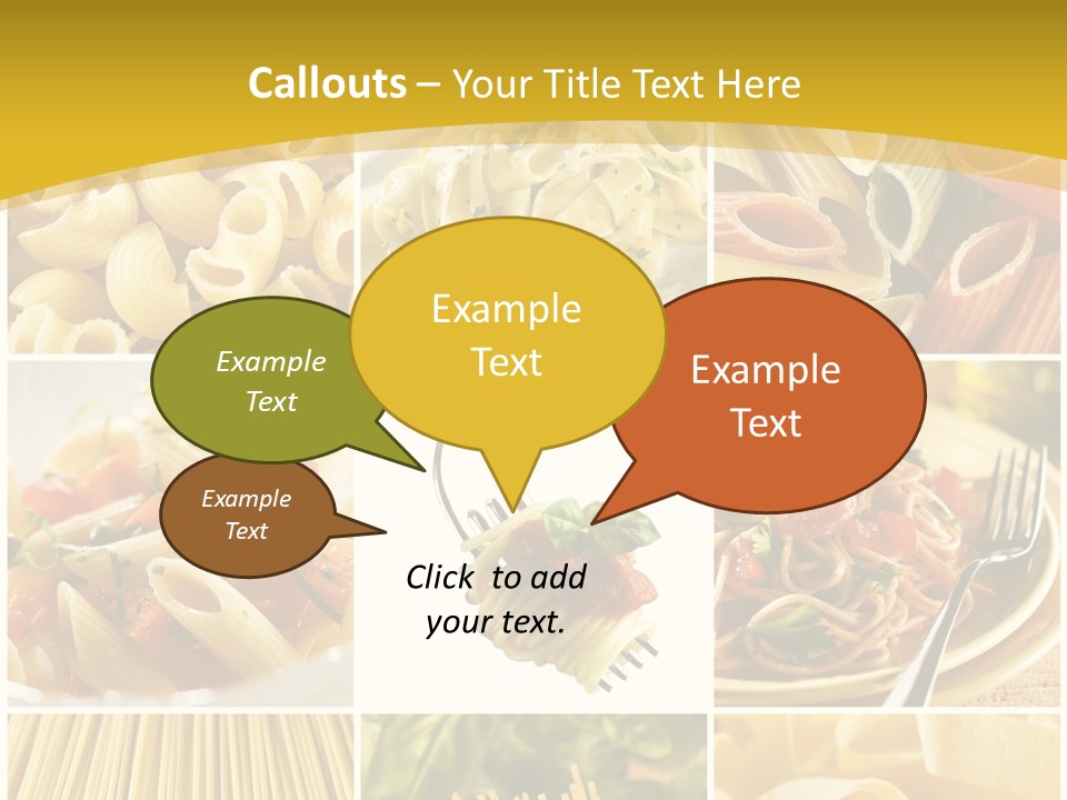 Pasta Meal Ingredient PowerPoint Template