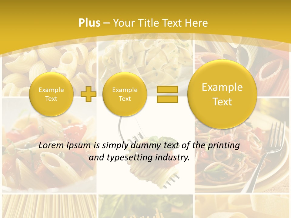 Pasta Meal Ingredient PowerPoint Template