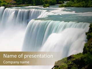Falls American Falls Waterfall PowerPoint Template