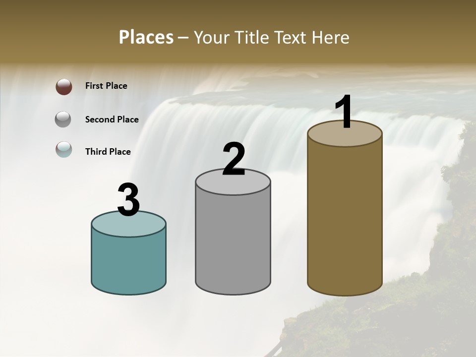 Falls American Falls Waterfall PowerPoint Template