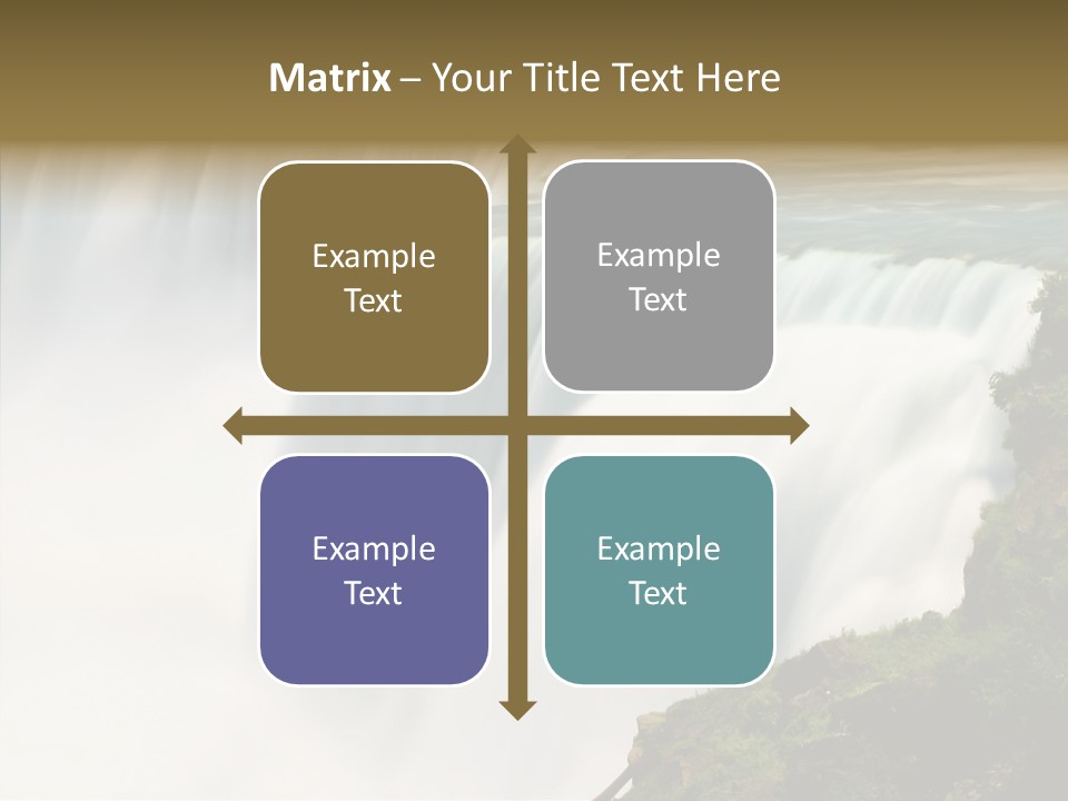 Falls American Falls Waterfall PowerPoint Template