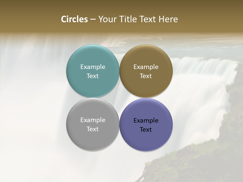 Falls American Falls Waterfall PowerPoint Template