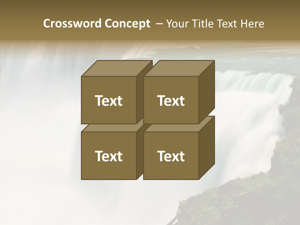 Falls American Falls Waterfall PowerPoint Template