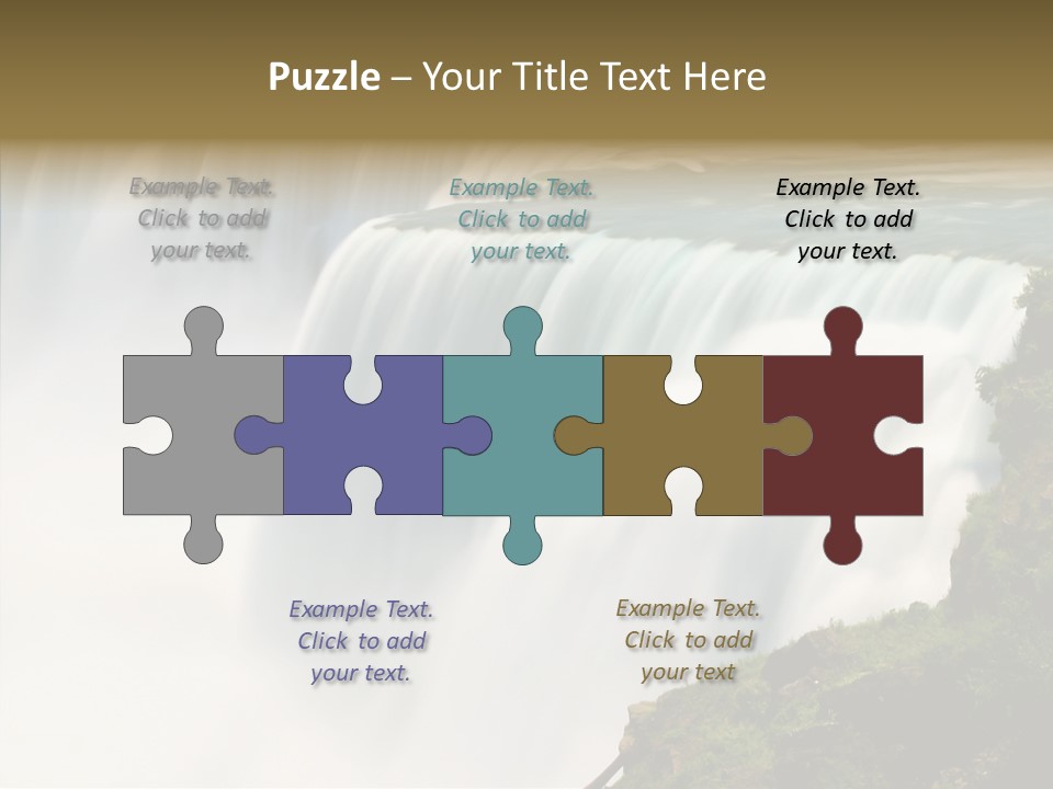 Falls American Falls Waterfall PowerPoint Template