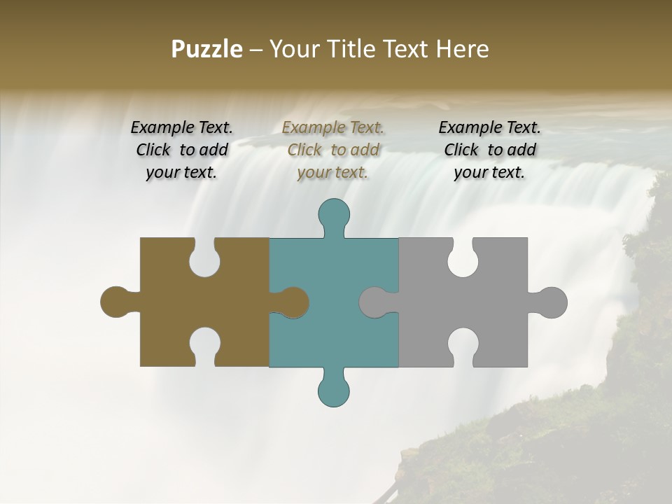 Falls American Falls Waterfall PowerPoint Template