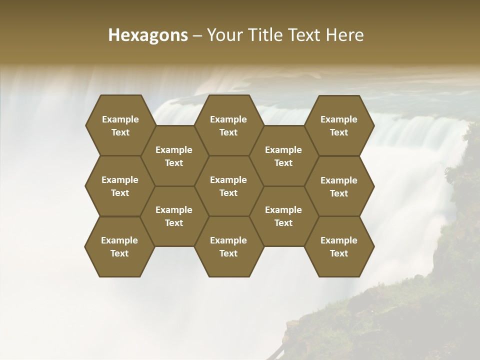 Falls American Falls Waterfall PowerPoint Template