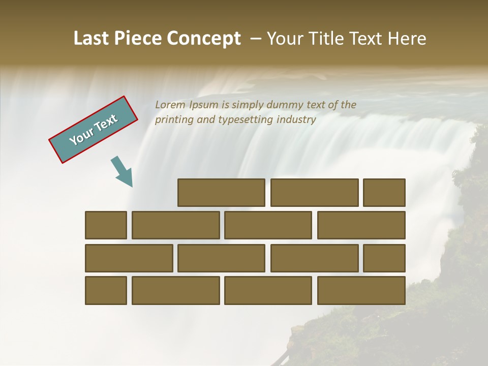 Falls American Falls Waterfall PowerPoint Template