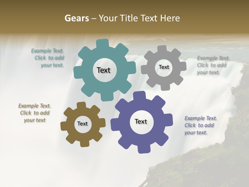Falls American Falls Waterfall PowerPoint Template