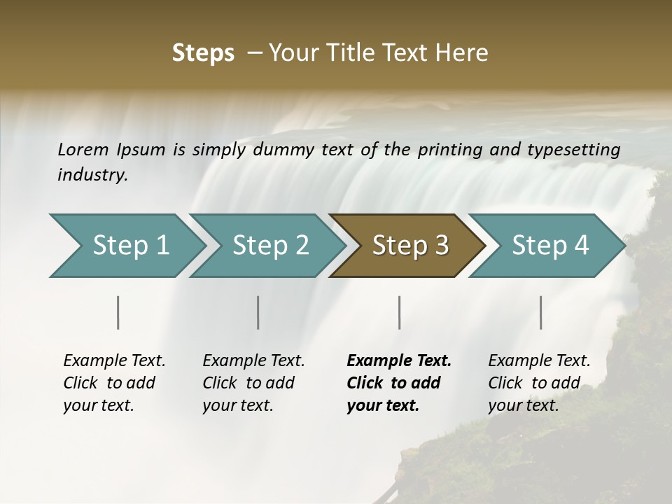 Falls American Falls Waterfall PowerPoint Template