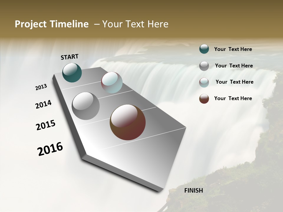 Falls American Falls Waterfall PowerPoint Template