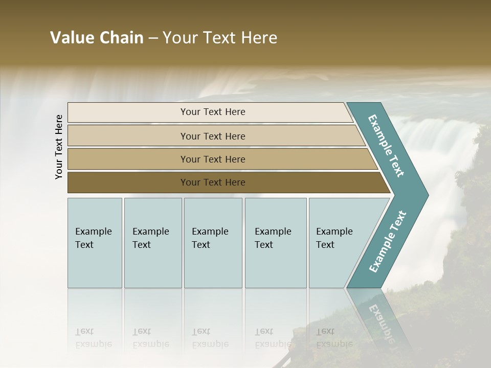 Falls American Falls Waterfall PowerPoint Template