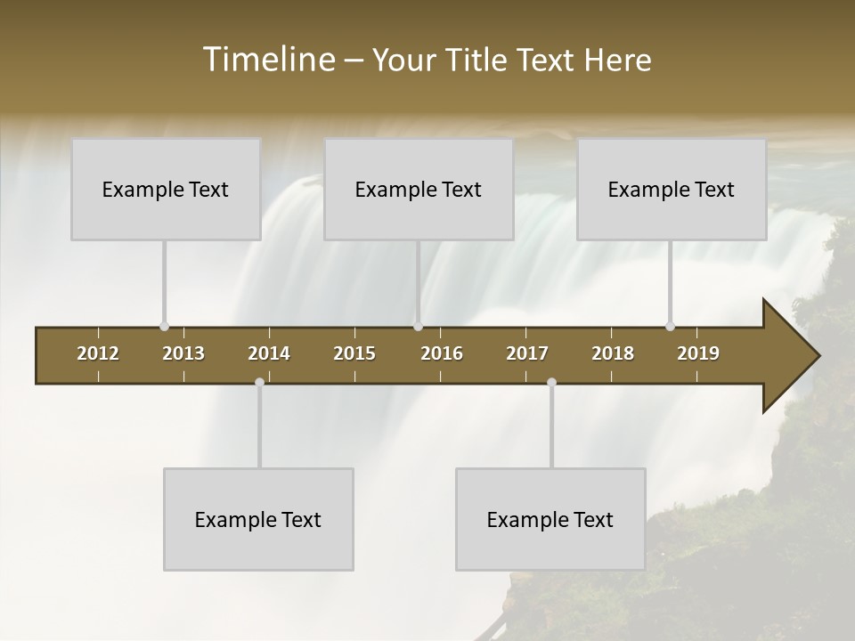 Falls American Falls Waterfall PowerPoint Template