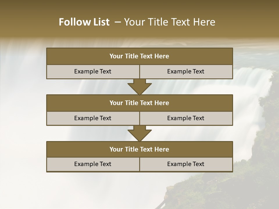 Falls American Falls Waterfall PowerPoint Template