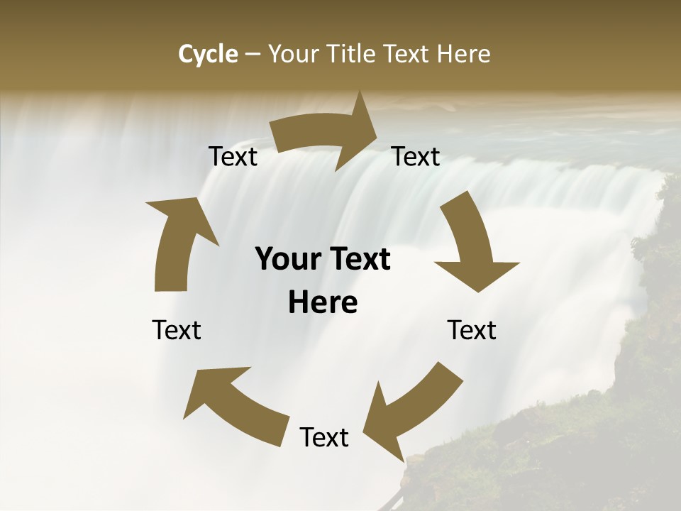 Falls American Falls Waterfall PowerPoint Template