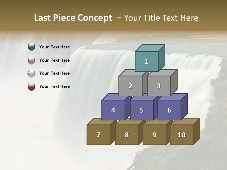 Falls American Falls Waterfall PowerPoint Template