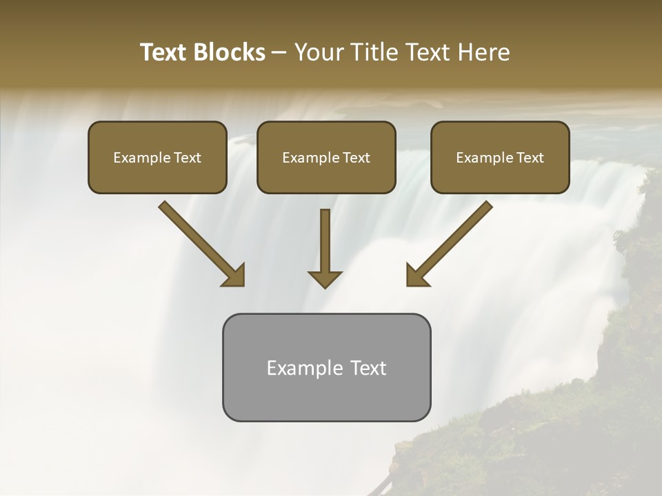 Falls American Falls Waterfall PowerPoint Template