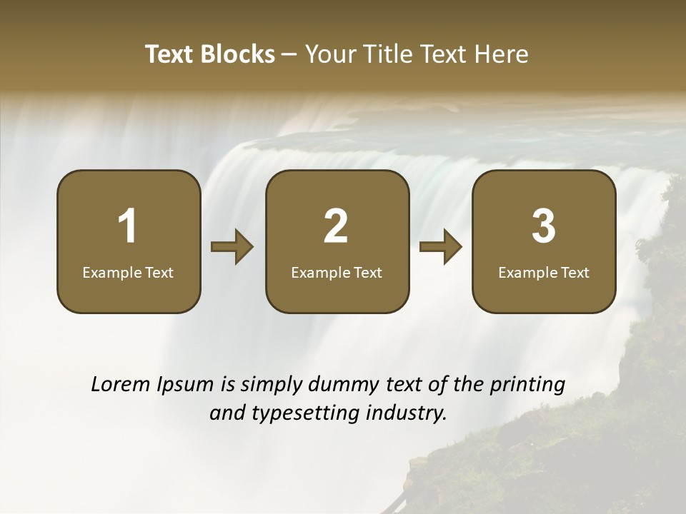 Falls American Falls Waterfall PowerPoint Template