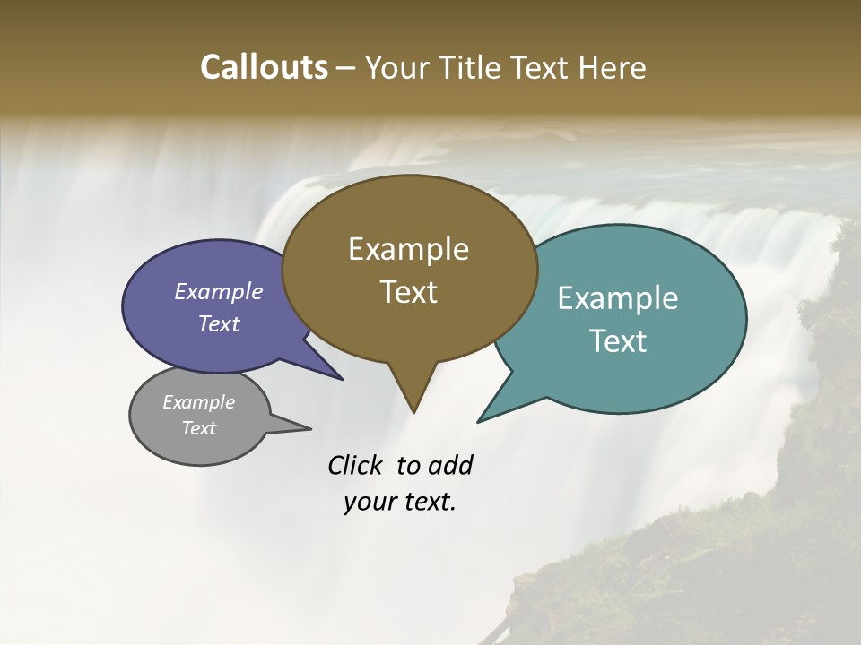 Falls American Falls Waterfall PowerPoint Template