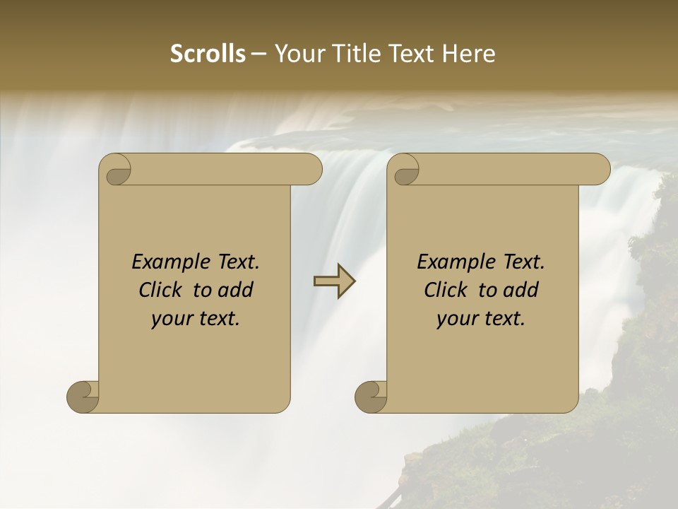 Falls American Falls Waterfall PowerPoint Template