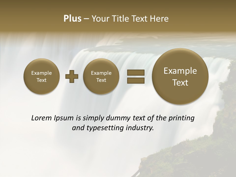 Falls American Falls Waterfall PowerPoint Template