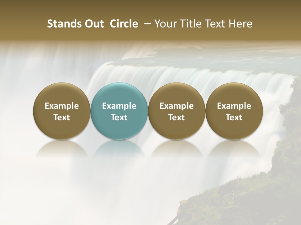Falls American Falls Waterfall PowerPoint Template