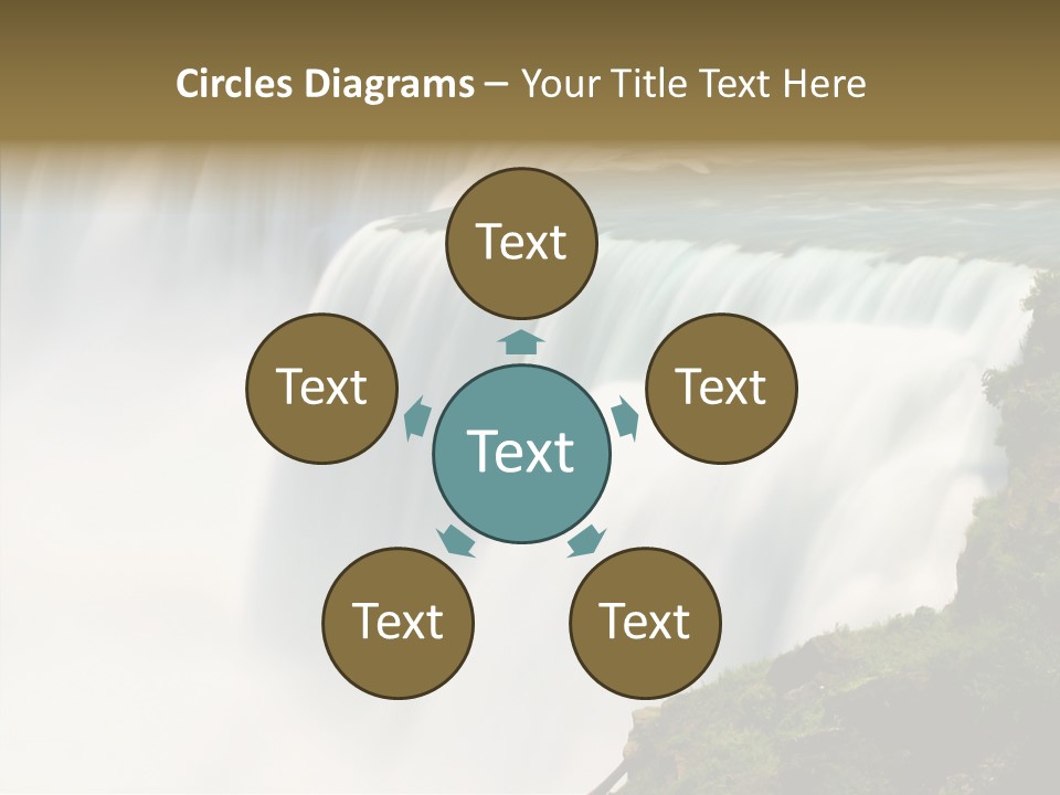 Falls American Falls Waterfall PowerPoint Template