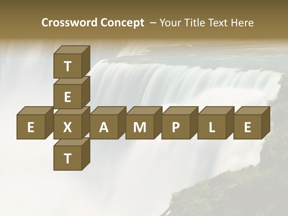 Falls American Falls Waterfall PowerPoint Template