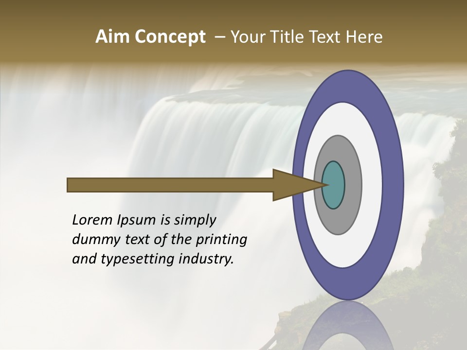 Falls American Falls Waterfall PowerPoint Template